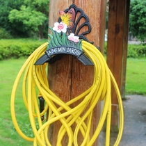 Retro cast iron car washing water pipe storage rack water gun storage rack winding pipe pipe rack garden watering pipe rack