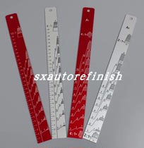 Solvent-resistant automotive paint adjustment ruler Paint adjustment tool Varnish curing agent diluent proportional scale ruler