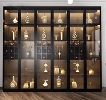 Stainless steel wine cabinet custom constant temperature wine cabinet simple modern double door glass display white wine cabinet wine cellar red wine rack