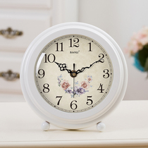 Polaroid clock table clock European-style living room large simple pendulum clock mute modern creative bedroom bedside clock clock