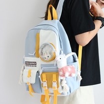 Hong Kong Tide Book Bag 2021 New Shoulder Bag Female Harajuku ulzzang High School Primary School Students Children