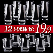 Household heat-resistant glass large capacity transparent drinking tea cup tea beer cup juice cup beer cup white glass