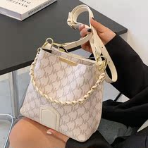 Korean popular small bag female 2021 New Net red wild cross body mobile phone bag simple armpit bucket bag big name