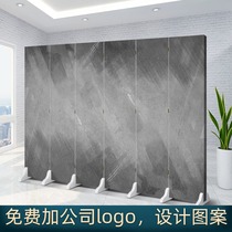 Screen partition blocks Nordic European modern minimalist background office living room bedroom mobile folding folding screen