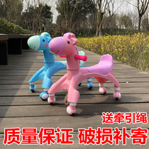 Cartoon childrens music slip car Baby sliding silent twist car 1-3 years old pedalless balance toy car