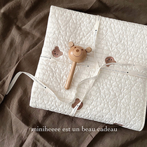 miniheeee homemade Korean ins imported cotton quilted newborn baby sheets baby mattress mattress breathable