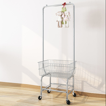 Removable hanger floor-to-ceiling storage rack drying rack hanger floor bedroom multifunctional balcony trolley bedroom