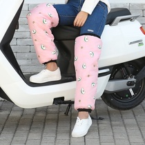  Knee pads to keep warm Cycling artifact paint knee windproof electric car leggings windproof and cold-proof women wear outside in winter