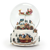 JARLL Crystal Ball Music Box Music Box music box to send girls and girls children birthday Christmas gifts Snow Mountain Snowflake
