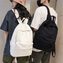 Tide brand book bag mens fashion trend Korean version of high school college students canvas backpack simple leisure travel Womens backpack
