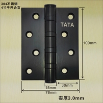 4 inch 304 stainless steel cascing brushed bronze PVD gold black hinge TATA wooden door hinge