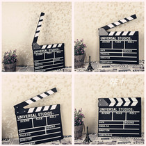Movie Clapper Board Directors Board Play Board Wedding Dresses Childrens Movie shooting Photography Props Photo Black Field Scoreboard