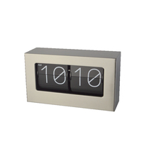 Bopai stainless steel brushed process large blade Japanese living room bedroom study low noise movement turning page clock