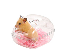 Full transparent marshmallow cute golden silk bear hamster bathroom