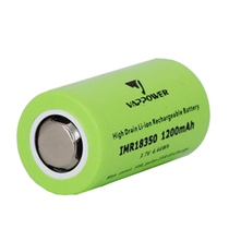 VAPPOWER IMR18350 power lithium battery 1200mAh small ant head 10A discharge