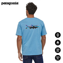 Mens Organic Cotton Fly Fishing Short Sleeve Fitz Roy Fish 38525 patagonia Patagonia