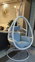 Hanging basket rattan chair Indoor balcony cradle chair Household hammock birds nest lazy space chair swing outdoor hanging chair imitation rattan