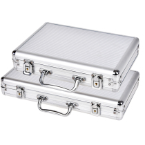 Texas Holdem silver portable aluminum box Baccarat Black Jack 21 points chess room chip box aluminum box storage box