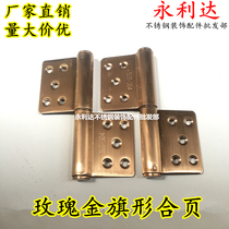 Rose Gold Flag Hinge 304 Rose Gold Stainless Steel Flag Hinge Detaching Hinge Link Unload Page 5 Inch X2 5mm