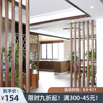 Solid Wood grille partition living room wooden screen doorway guest restaurant wooden bar partition entrance entrance log column