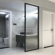 Nordic Changhong glass partition modern simple living room light luxury porch toilet wash table dry and wet separation screen