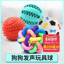 Dog toys resistant to biting molars vocal puppies rubber balls Teddy golden hair Corky puppies pet supplies