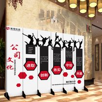 Custom screen partition wall simple modern living room push-pull company small apartment office decoration economical folding screen