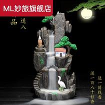 Back flow incense burner creative ornaments large Zen home indoor aromatherapy stove incense sandalwood aloes flow incense burner new