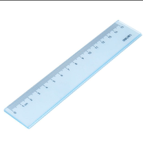 Deli Ruler 71999 Children's Measurement with Transparent Ruler 15CM Wave Ruler Line Ruler for Students