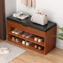 Shoe stool home simple doorway shoe stool soft bag cushion entrance shoe cabinet shoe rack stool can sit entry shoe stool
