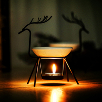 Wrought iron deer candle aromatherapy lamp Home aromatherapy stove Essential oil stove spa club essential oil lamp stove Retro aromatherapy stove