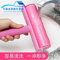Adhesive wool rubber roller dust removal strong dust removal Rod water washing sticky brush roller clothes sticky hair artifact