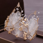 18-year-old adult full circle crown 2020 new Korean style fairy pearl headdress bride wedding crown jewelry
