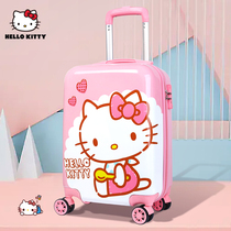 Hello Kitty childrens suitcase Little girl trolley box Cute girl 18 suitcase KT Cat boarding box 20 inches