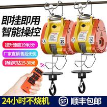 Taiwanese Small Diamond Electric Hoist 220V Home Small Electric Hoist Portable Remote Control Lifting Machine Lift