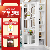 New Chinese screen partition storage rack door living room decoration wall simple modern office net red entrance hall cabinet