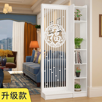 Modern Chinese simple furniture fashion screen partition Living room Bedroom dining room hollow flower seat screen Entrance partition cabinet