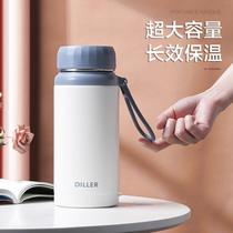  Thermos cup Large capacity 1000ml Portable student water cup 304 stainless steel cup Mens and womens kettles Outdoor water bottle