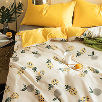 Pure cotton 150x200 single student dormitory quilt cover, one piece 1.2m children 1.5×2m×2.3 double quilt cover