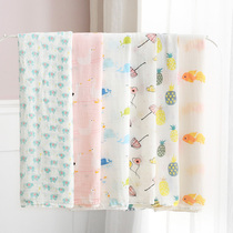 Newborn baby scarf spring and summer thin delivery room wrapped cotton blanket baby gauze holding single quilt blanket