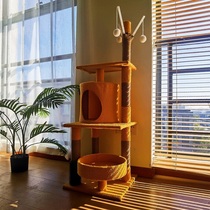 mao jia cat climbing frame cat cat tree yi ti tong Tianzhu cat climbing frames mao tiao tai catch column does not land cat supplies
