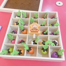 Baby cupping turnip Monzi teaching aids Early teaching Puzzle Baby Children Memories Parquet Building Blocks 1 A 2 Year Old Male Girl Toy