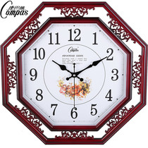 Kangba 18 inch living room bedroom antique wall clock time clock modern Chinese quartz clock silent hanging watch Chinese style
