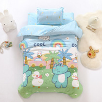  Foreign trade small quilt cotton quilt Kindergarten air conditioning quilt three-piece baby nap quilt childrens six-piece quilt
