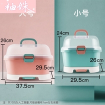 Bottle storage box baby special dustproof drying tableware storage box baby bottle drying rack drain rack