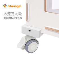 Niteangel Aite front door open the door up the door oblique door wooden cage universal wheel easy to move and easy to lock