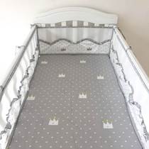 Pure cotton a class baby cot with four baby summer breathable beds surrounded by a slice of anti-collision soft bag