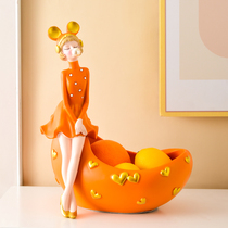 Bubble girl light luxury style snacks fruit plate Nordic style modern living room coffee table ornaments key tray creative