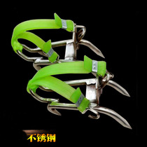 Factory stainless steel tree climbing artifact foot buckle horse bee cat claw Tree special tool cutting wood tree foot buckle iron shoes