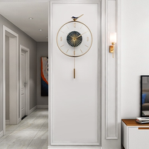 Modern simple light luxury clock Wall living room home fashion creative wall clock personality atmospheric Art decorative clock